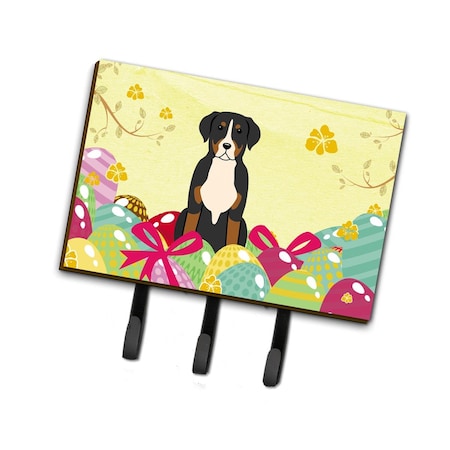 Carolines Treasures Easter Eggs Greater Swiss Mountain Dog Leash or Key Holder BB6037TH68